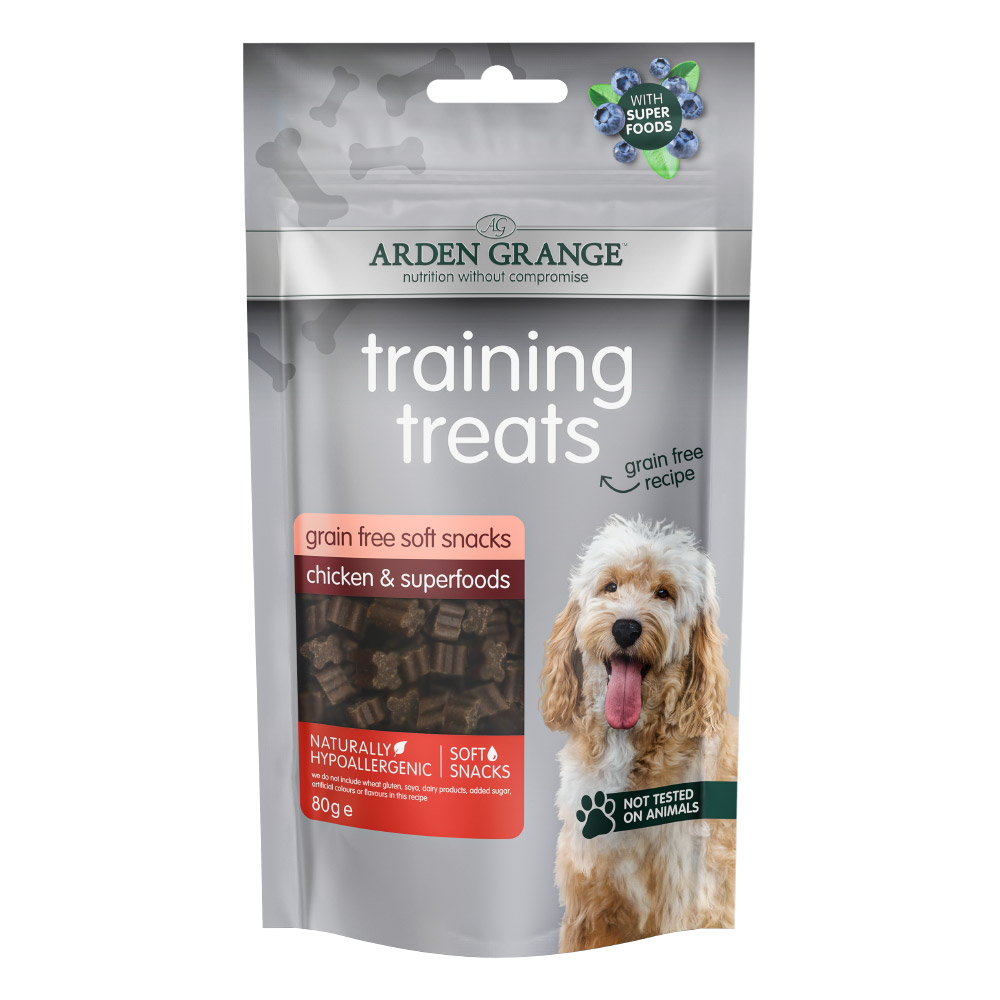 Arden Grange | Mit Huhn & Superfoods | Training Treats Grain Free | 10 x 80 g von Arden Grange