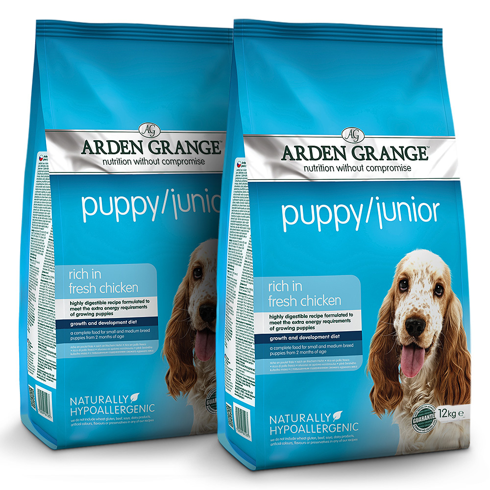 Arden Grange | Reich an frischem Huhn | Puppy/Junior | 2 x 12 kg von Arden Grange