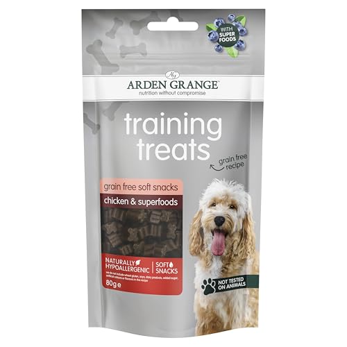 Arden Grange Trainings-Leckerlis getreidefrei mit frischem Huhn & Superfoods 80g von Arden Grange