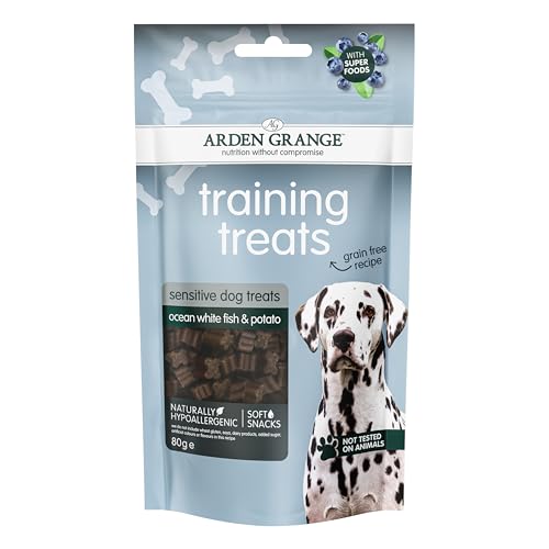 Arden Grange Trainingsleckerli Sensitive getreidefrei mit Ozeanweißfischen 10 x 80g von Arden Grange