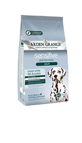 Arden Grange - Grainfree Adult mit frischem ozeanischem Weißfisch & Kartoffel getreidefrei - Trockenfutter - 2 kg - Hundefutter von Arden Grange