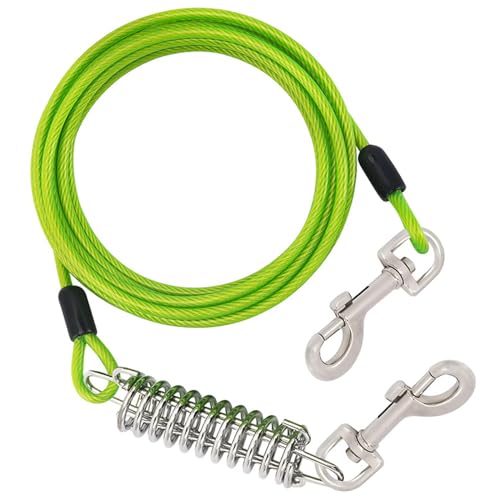 Arecobticy Hundehalsband, Zugseil für Hunde, 300 cm, flexible Hundeleine für Hunde, Zugseil mit stoßdämpfender Feder für Spaziergänge im Freien von Arecobticy