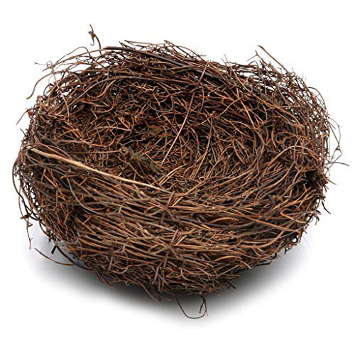 Vogelhaus, handgewebt, Rattan, Vogelkäfig-Zubehör, gemütliches Nest vor Kälte, 9,9 cm, 15,9 cm von Arecobticy