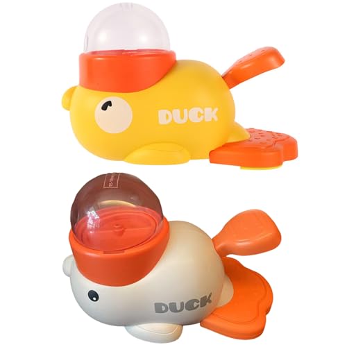 Argumub Duck Dog Treat Dispenser Food, Leckerli-Spender in Entenform, Futterpflege und Fütterung für alle Hunderassen (Gelb+Weiß) von Argumub