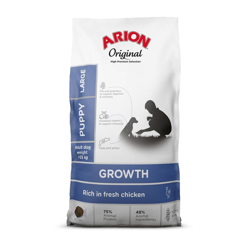 Arion Original Growth Large Breed Huhn - 12 kg von Arion