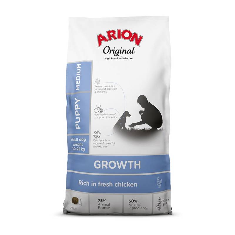 Arion Original Growth Medium Breed Huhn - 12 kg von Arion