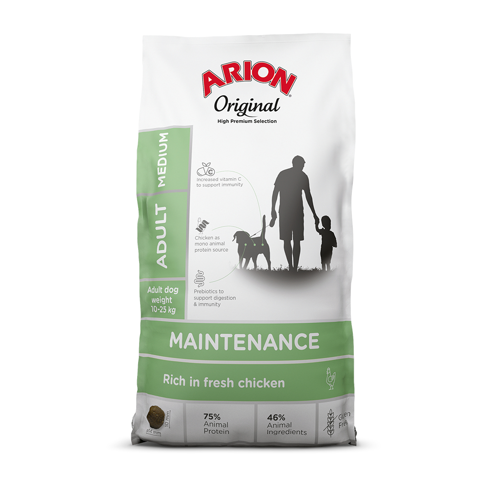 Arion Original Maintenance Medium Breed Huhn - Sparpaket: 2 x 12 kg von Arion