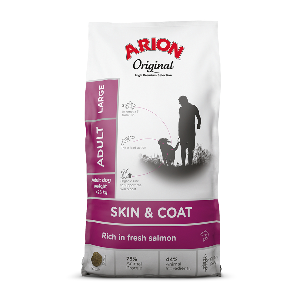 Arion Original Skin & Coat Large Breed Lachs - Sparpaket: 2 x 12 kg von Arion