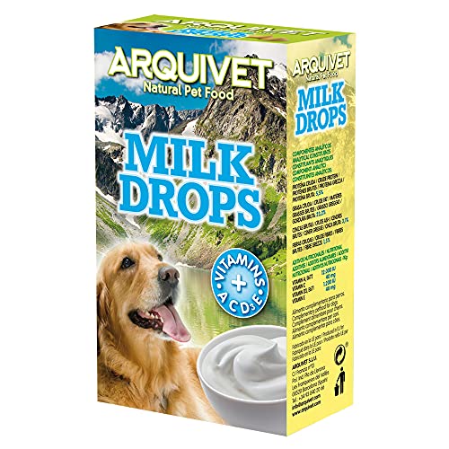 ARQUIVET Milk Drops für Hunde, 65 g, Snacks, Leckereien, Leckereien, Leckerlis, Belohnungen, Leckerlis für Hunde, verwöhnen Ihren Hund – nützlich während des Trainings von Arquivet