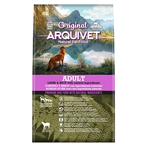 ARQUIVET Original Adult – Trockenfutter für Erwachsene Hunde Lamm und Reis 3 kg – Hundefutter – Trockenfutter für Hunde – alle Rassen – natürliche Inhaltsstoffe von Arquivet