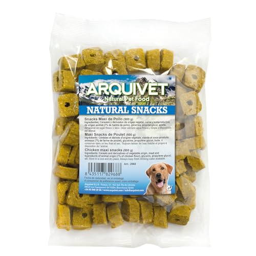 ARQUIVET Snacks für Hunde, Maxi, Huhn, 500 g, Snacks, Leckerlis, Leckerlis und Belohnungen für Hunde, zum Training oder Spielen mit Ihrem Haustier von Arquivet