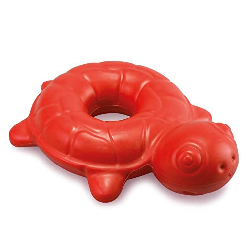 Arquivet Schwimmende Schildkröte mit Geräusch – 18 cm – Thermoplastisches Hundespielzeug – Kauspielzeug – hilft der Zahnhygiene bei der Beseitigung von Zahnstein von Arquivet