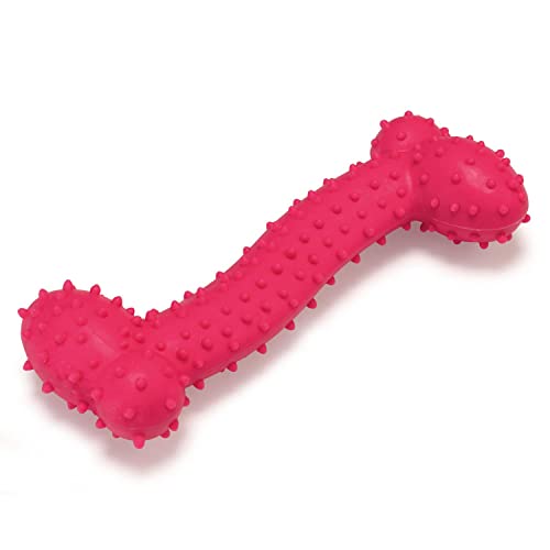 Arquivet Rosa Hundespielzeug mit Zinken für Hunde, 11 cm, aus Thermoplast, Spielzeug und Zubehör, empfohlen für kleine Hunderassen von Arquivet