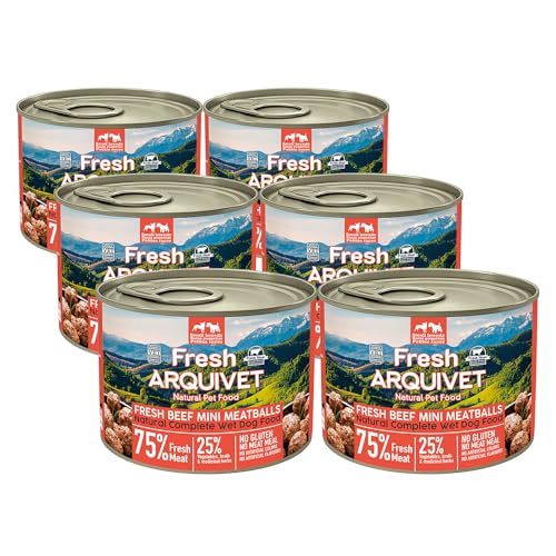 Arquivet Fleischbällchen aus frischem Rindfleisch Mini 200g Packung 6 Stück von Arquivet