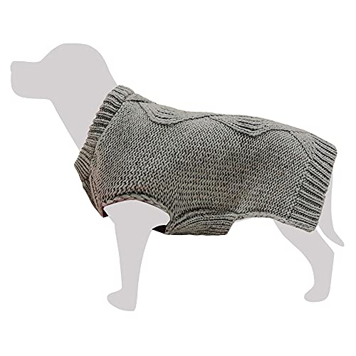 Arquivet Geflochtene Strickweste, Grau, XL/40 cm, 1190 g von Arquivet