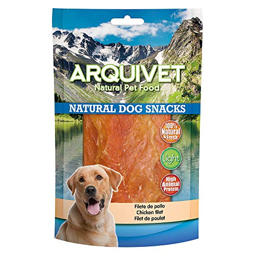 Arquivet Hähnchenfilet, 350 g (1 Stück) – Natürliche Snacks für Hunde von Arquivet