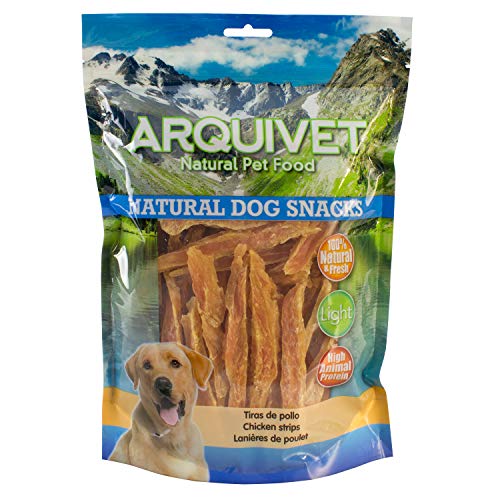 Arquivet Hähnchenstreifen – 1 kg (1 Stück) – Natürliche Snacks für Hunde von Arquivet