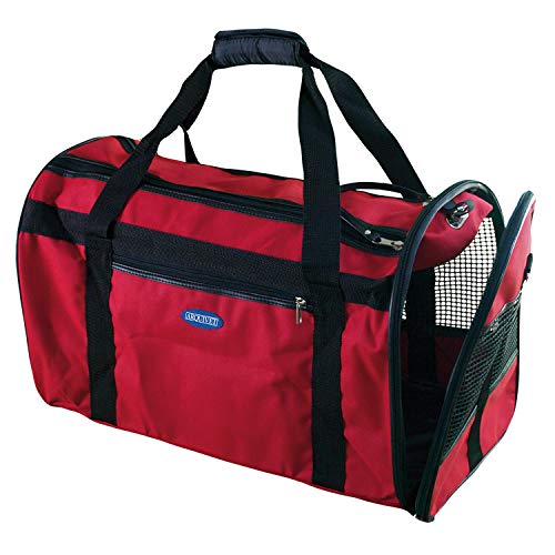 Arquivet Kleine rote Reisetasche für Haustiere - 40 x 26 x 25 cm - Faltbare Transporttasche für Hunde und Katzen - mit Öffnung Oben und seitlich - ideal für den Transport Ihres Haustieres von Arquivet