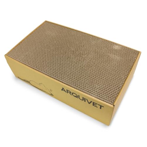 Arquivet Kratzbrett aus Karton für Katzen Natural - 43,5x29,5x14cm von Arquivet