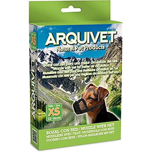 Arquivet Maulkorb für Hunde aus Nylon mit Netz - XS von Arquivet