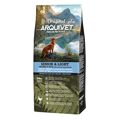 Arquivet Original Senior Y Light – Futter für ältere Hunde – Huhn und Reis – braun, 12 kg (1 Stück) von Arquivet