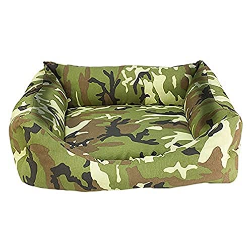 Arquivet Quadratisches Bett, Camouflage, 50 cm, Einheitsgröße von Arquivet