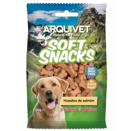 Arquivet Soft Snacks Knochen Lachs, 100 g (1 Stück) von Arquivet