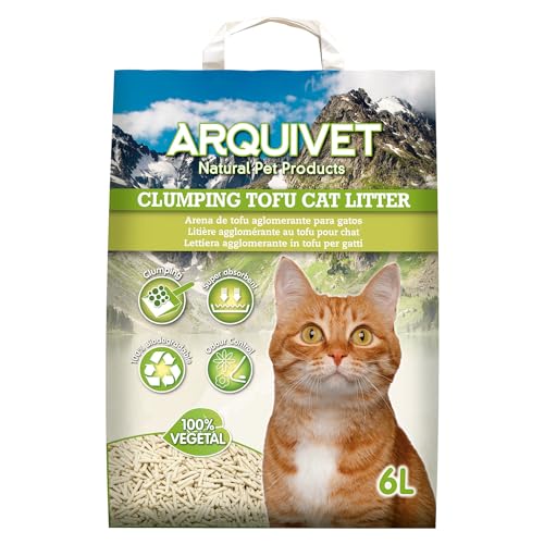 Arquivet Tofu Katzenstreu, 6 l, klumpend, saugfähig von Arquivet