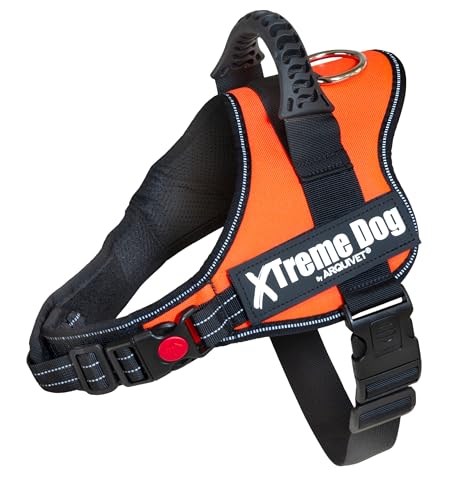 Arquivet - Xtreme Dog Geschirr - Neonorange - XS (44-57 cm) - Hundegeschirr von Arquivet