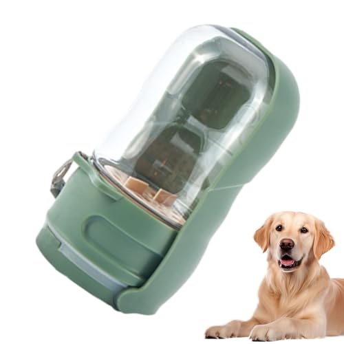 Arroopu 2 in 1 Hundwasserflasche, Reisewater Water Bowl,2 In 1 Haustiernahrung integrierter Trinkbrunnen | Zubehör für die Fütterung und Bewässerung von kleinen Tieren und eingebauter von Arroopu