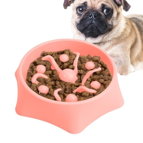 Arroopu Dog Dish Slow Feeder,Dog Slow Feeder - Anti-Erstickungs-Napf für langsam fressende Hunde - rutschfeste Hunde-Puzzle-Futternäpfe für gesunde Ernährung, Heimtierbedarf von Arroopu