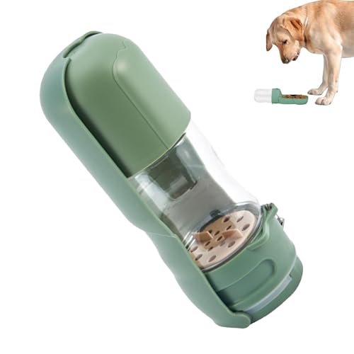 Arroopu Hundereisen Wasserflasche Spender, Hundwasserflasche mit Food Bowl - Welpenwasserbecher 2 in 1 - Animal Feeding Supplies, Haustier Spender, Reisezubehört von Arroopu