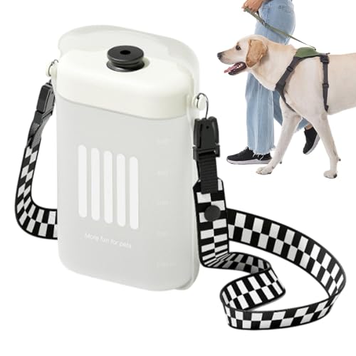 Arroopu Reisewasserflasche für Hunde,Reisewasserflasche für Hunde | Verstellbare Träger, große Hundewasserflasche | Wasserspender für Welpen mit Aufbewahrungsbox und Kotbeutel, Zubehör für von Arroopu