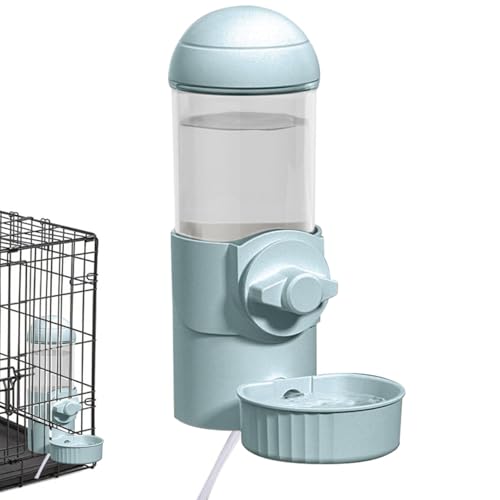 Arroopu Wasserflaschenspender für Hundekäfige, Wasserspender für Hundehütten - Beheizter Bunny-Wasserspender mit automatischem Siphon, 500 ml,Hängender Wasserspender für Haustierkäfig, Abnehmbarer von Arroopu