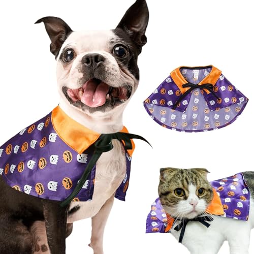 Arrovarp Katzenumhang Kostüm,Halloween Hundeumhang | Halloween Cosplay Outfit Hund Katze Cape,Katzenkleidung, Hunde-Outfit für Rollenspiele, Karneval, Mottopartys, Halloween, Cosplay von Arrovarp