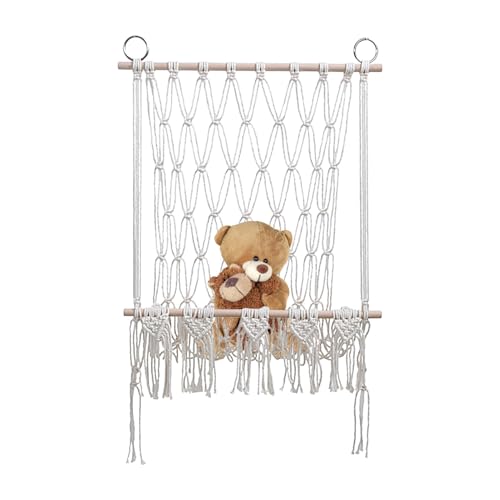 Arrovarp Spielzeugnetz für Stofftiere, gewebter Netz-Organizer für Stofftiere, niedliches Plüschtier-Display, platzsparender Halter für Plüsch, ideal für Kinder von Arrovarp