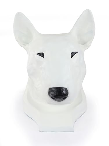 Art-Dog Hundeurne Big Head Bull Terrier - Bullterrier (Wiederholung) Ii - Handgefertigte Tierurne aus Harz mit Bronze-Finish - Langlebige Urne für Hundeasche - Natürliche Größe 39x30x32cm von Art-Dog