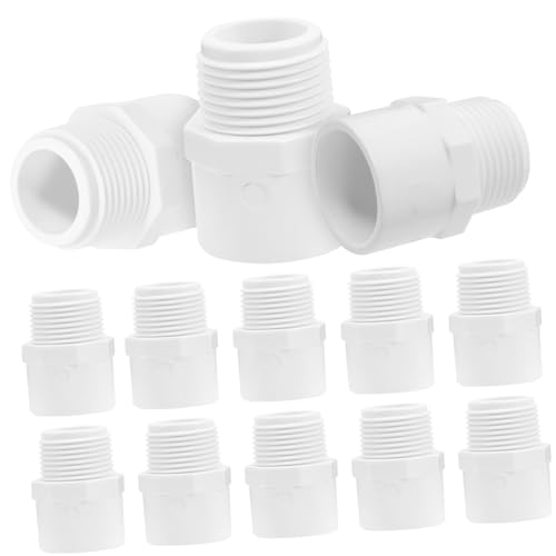 Artibetter 20St PVC-Rohrverschraubung einziehbar Wasserabsperrventil Tank Düse klopfen PVC-Wasserrohr-Adapter Anschlussstücke für PVC Rohre PVC-Anschlüsse Gewindeanschluss Wasseradapter Weiß von Artibetter