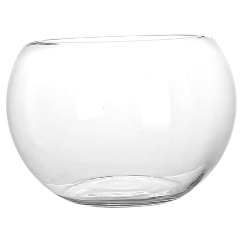 Artibetter Fischbecken Aus Glas Schale Für Halter Für Kerzenschale Blumenvase Glas Blumen Transparent Fischschalen Aus Glas Kreisvase Klein Gewöhnliches Glas Glaskugel Büro Empfindlich von Artibetter