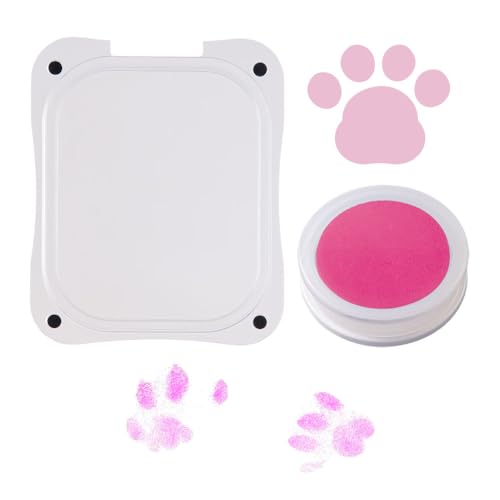 Artline Petatti Stempelkissen für Pfotenabdruck, 9,5 x 7,4 cm, Rosa, Hundepfotenabdruck-Set, Katzenpfotenabdruck-Set, sicher und sauber, DIY von Artline