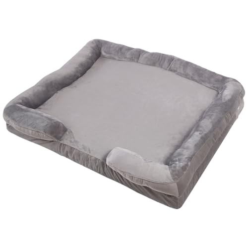 Ascitndy Hundesofabett - Waschbare Orthopädische Hundebetten und Couch mit Abnehmbarem, Wasserdichtem Hundebett für Erwachsene, Haustierbett XL von Ascitndy