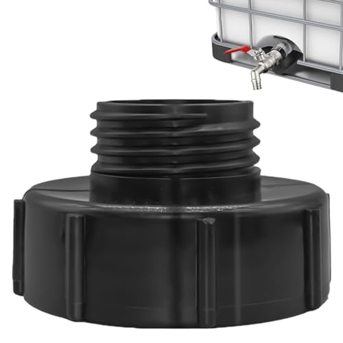 IBC Adapter S100x8 Auf S60x6, IBC Tank Adapter Mit Tankabdeckung Endkappe, Grobgewinde IBC Tank Verbinder IBC Tank Zubehör, Gartenschlauch Wasserhahn Adapter, Für IBC Tank Regentonnen Wassertank von Asfrode