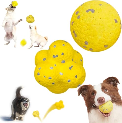 Ashopfun The Mellow-Dog Beruhigungsball, emotionaler Stützball, langlebiger Hunde-Kauball, beruhigender Ball, lustiges Spielzeug und Kauspielzeug für Hunde jeder Größe (gemischt) von Ashopfun