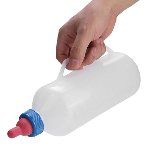 1000 Ml Lamm-Flasche, Kleintier-Futterspender mit Schnuller und Griff, Trinkflasche für Kindervieh, Milch-Flaschen, Ziegenmilchflasche, Lamm-Stillflaschen von Asixxsix