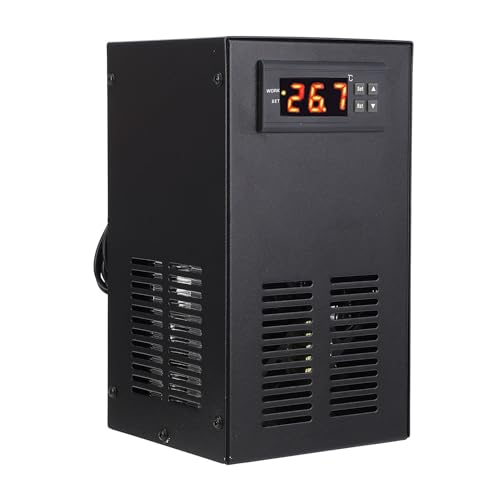 Asixxsix 35L Aquarium-Kühler, Intelligente Digitalanzeige, Aquarium-Inline-Kühler, Geräuscharm, -55–120 ℃, Verstellbarer Hydrokultur-Wasserkühler mit Pumpe und Rohr für Süßwassertank von Asixxsix