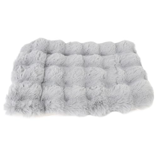 Asixxsix Flauschiges Hundekäfigbett, Plüschkatzen-Schlafmatte, Hundebetten-Kistenunterlage, Komfort Zum Warmhalten, Weiche Zwingerunterlage, Rutschfestes Haustierbett (2XL) von Asixxsix