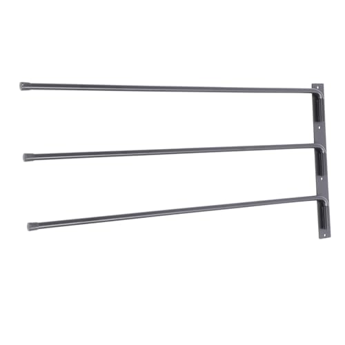 Asixxsix Pferdesattelgestell, Heavy Duty Wand montiert Eisen Sattel Pad Rack, 180° Ausschwingen Metall Decke Halter Tack Lagerung für Englisch Western Sättel, Decken und Pads von Asixxsix