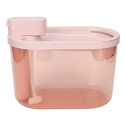 Asixxsix Drahtloser Katzen-Trinkbrunnen, 2,2 L/74 Oz Radarsensor, Automatischer Wasserspender für Haustiere, Sichtbarer Wasserstand, Leiser, Intelligenter Haustier-Trinkbrunnen (Rosa) von Asixxsix