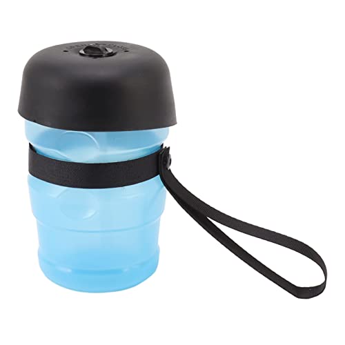 Haustier-Wasserflasche für Hunde, 520 ml Faltbare tragbare Hundewasserflasche mit Napfkappe auslaufsicherer Hundewasserspender für Outdoor Walking Wandern Reisen von Asixxsix