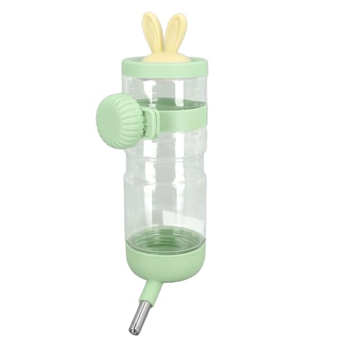 Käfig Wasserflasche, große Kapazität Hund Zwinger Wasserflasche Dispenser niedlich Haustier hängende Wasserflasche auslaufsicher Keine Tropf Wasserflasche für Kaninchen (Green) von Asixxsix